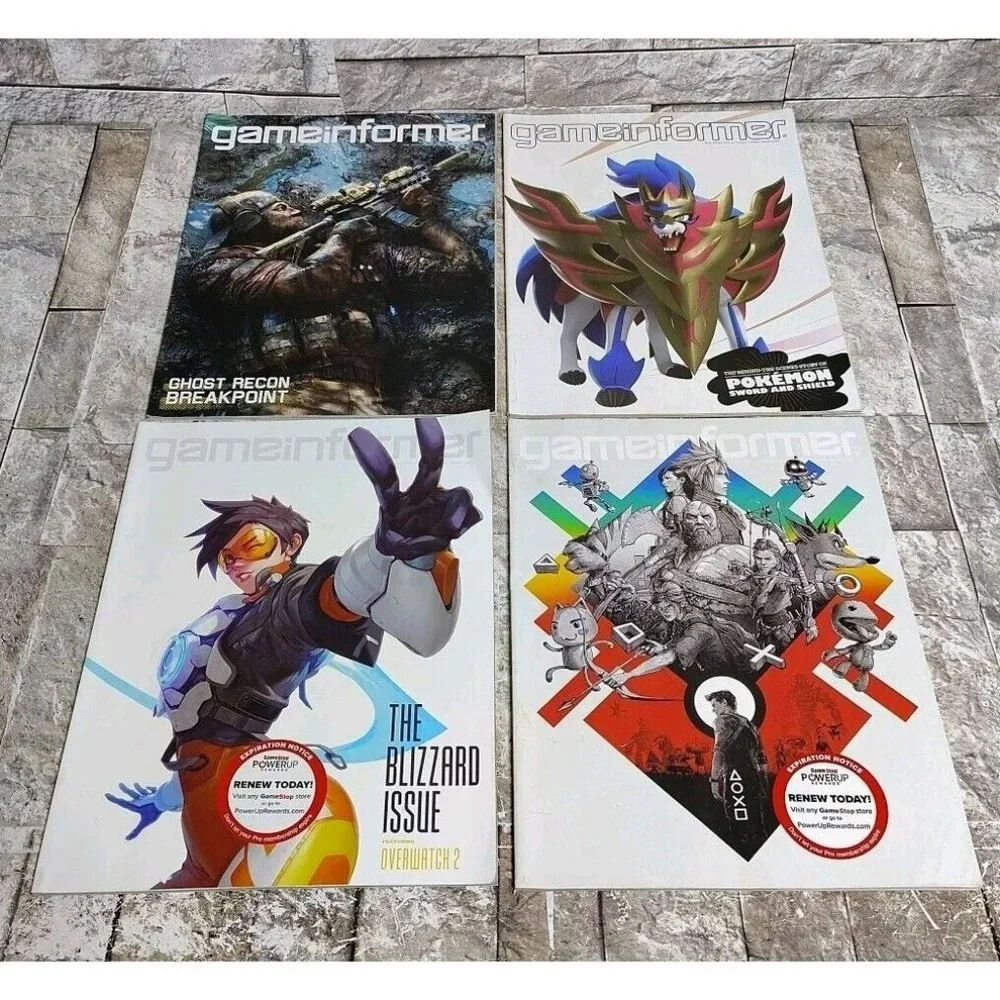 Lot Of 4 Game Informer Magazine Issues 318, 319, 320, 321